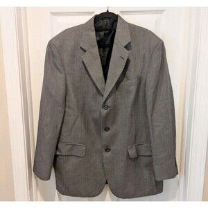 Stafford Men's Wool/Silk 2-Button Tweed Blazer Gray • 40S
